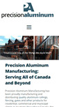 Mobile Screenshot of precisionaluminum.ca